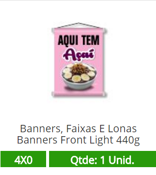 30x40 Banners Front Light 440g