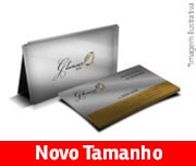 250 Cartões De Visita Papéis Especiais Silver Lux 300g