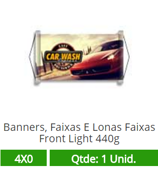 120x70 Faixas Front Light 440g