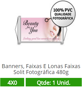 120x80 Faixas Solit Fotográfica 480g
